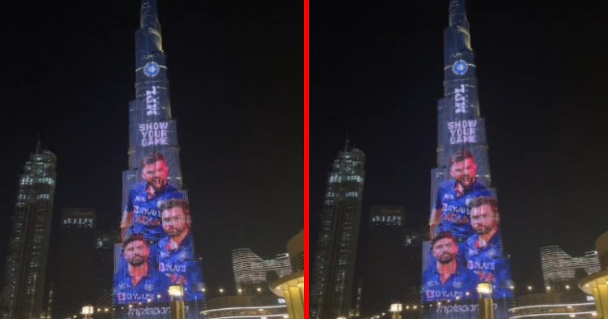 Team Indias New Jersey Displayed At Burj Khalifa